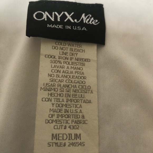 Onyx Nite Lace & Satin Blouse - Picture 7 of 8